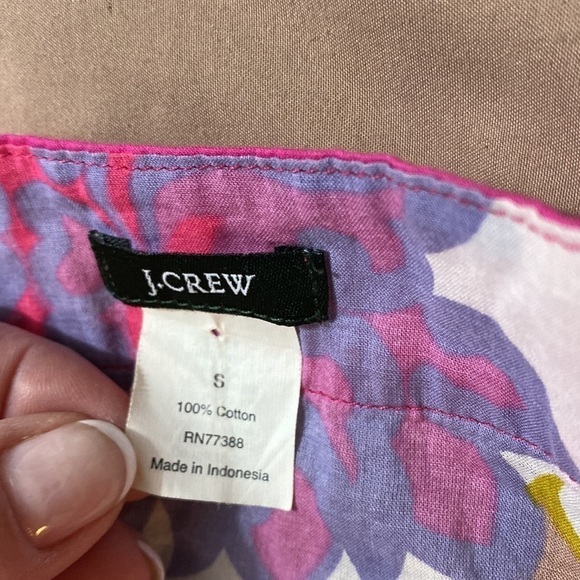 J. Crew Floral Mini Dress, Bathing Suit Coverup size S - Picture 8 of 8